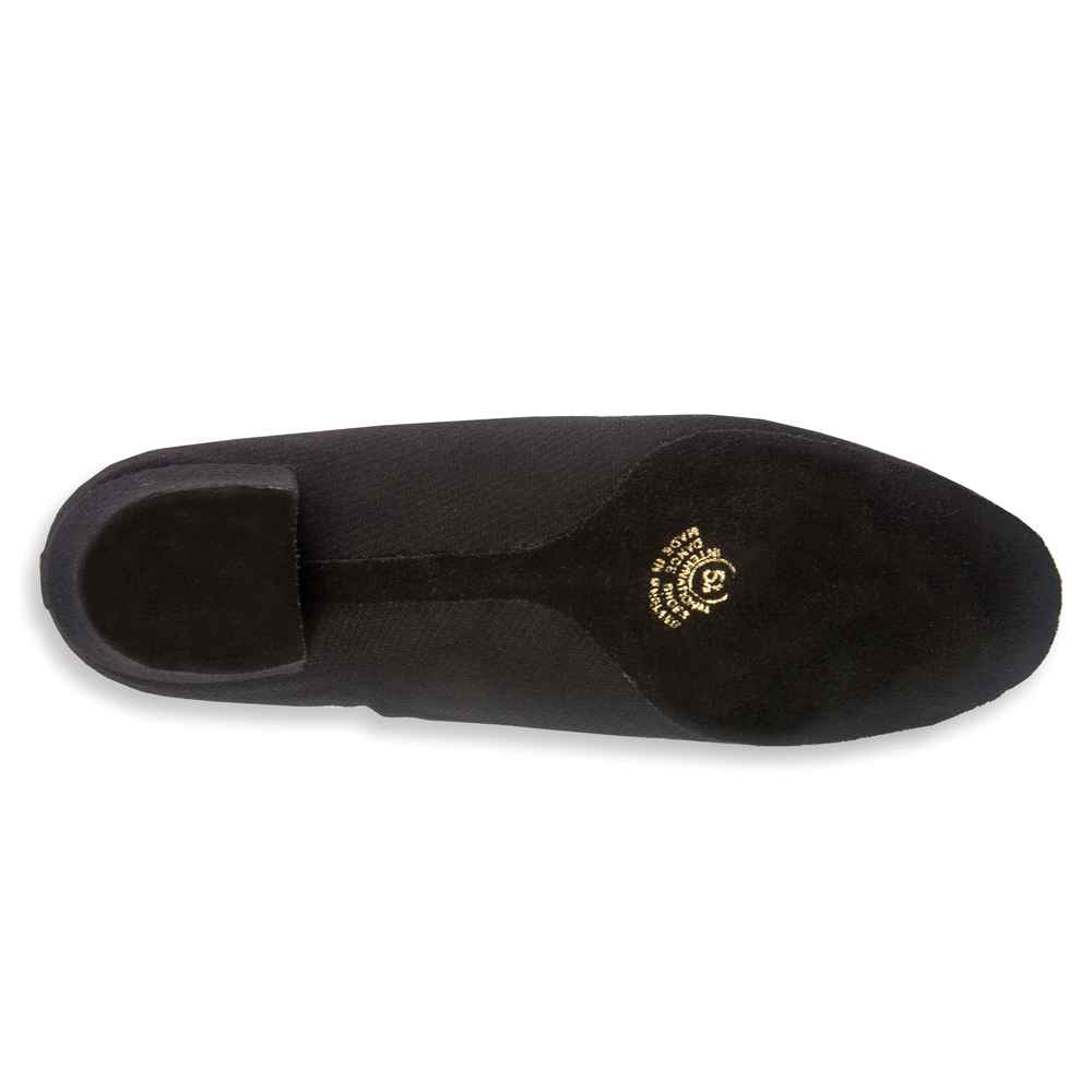 Heather Split - Black Lycra, Split Sole Ladies Teaching and Practice Dance Shoes (Pictured on the 1.5" Heather Heel)