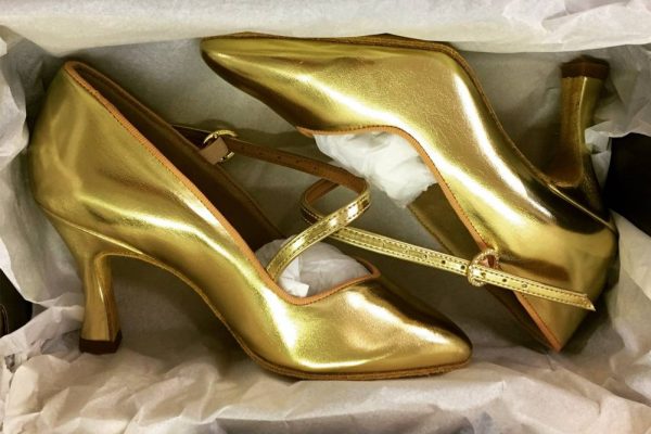 ICS SuperStar SingleStrap - Gold, Ladies Ballroom Dance Shoes