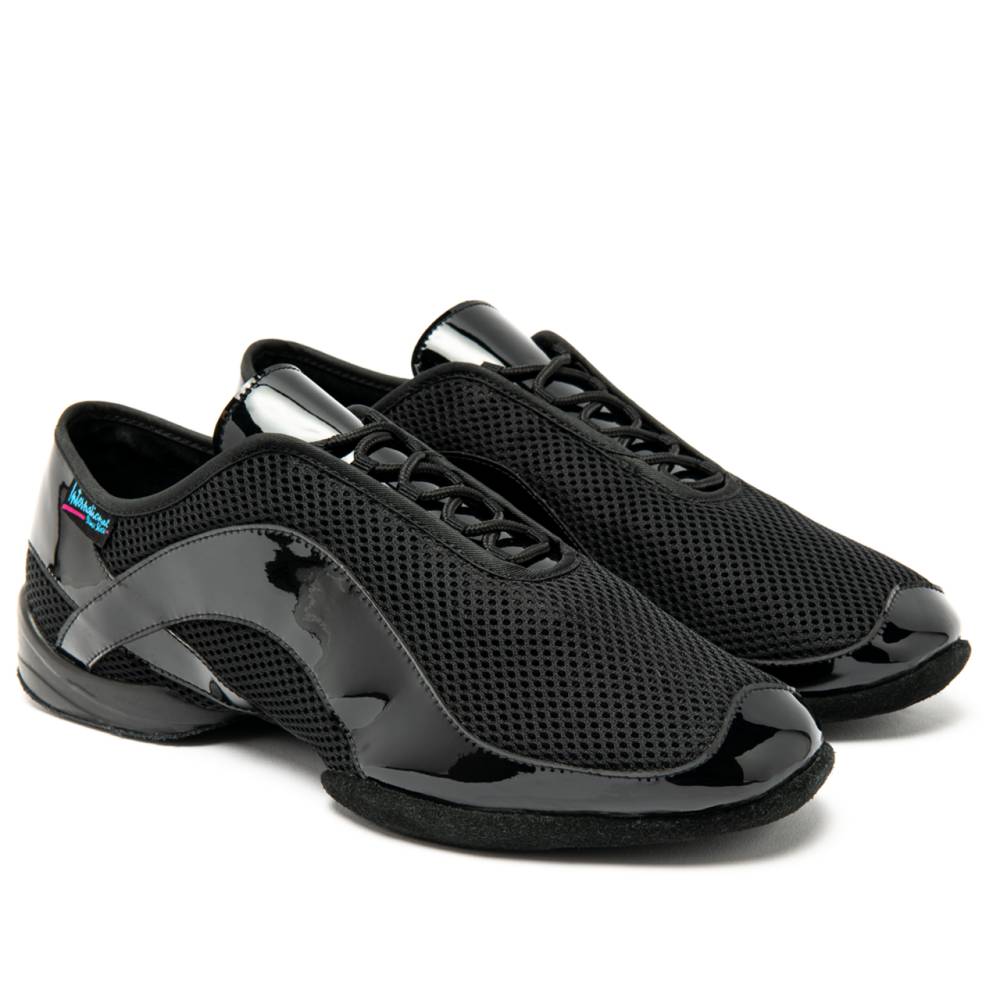 Tempo - Black Patent/AirMesh, Unisex Dance Trainer