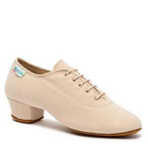Heather Split - Beige Lycra, Split Sole Ladies Teaching and Practice Dance Shoes (Pictured on the 1.5" Heather Heel)