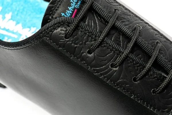 F33 - Black Calf/Fiori, Mens Latin Dance Shoes (Pictured on the 2" Spanish Heel)